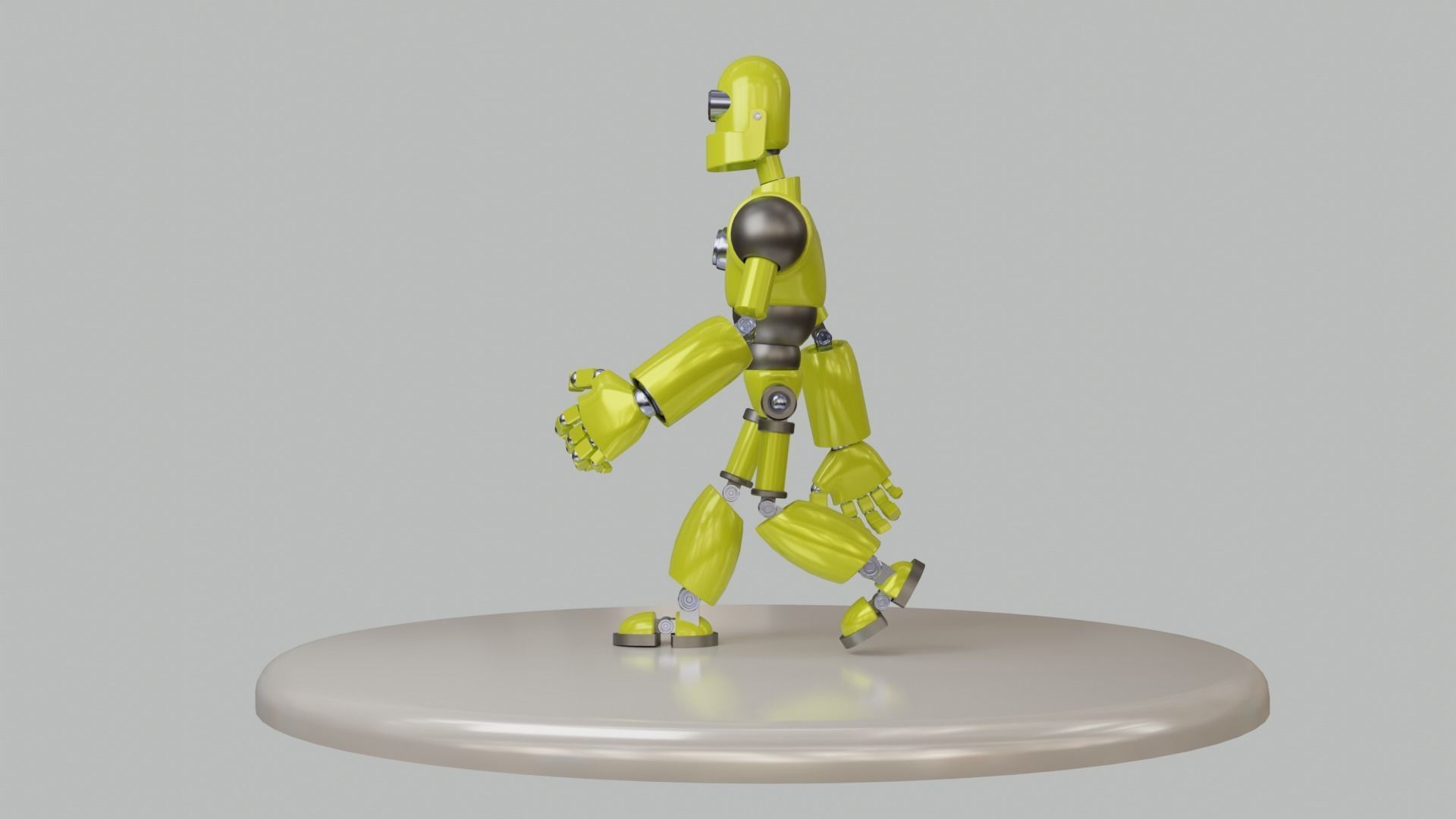 Humanoid Robot -- Model 101 - Robert Mk7 3D model_7