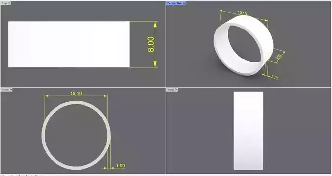 Simple Ring Aro 20 3D print model