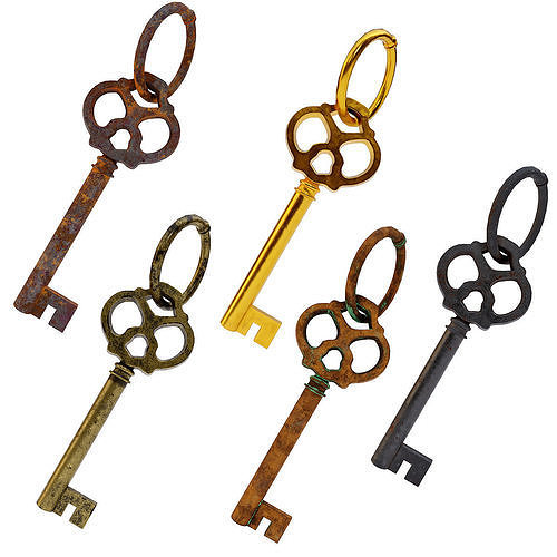 Jewelry box Key 3d model  3D model