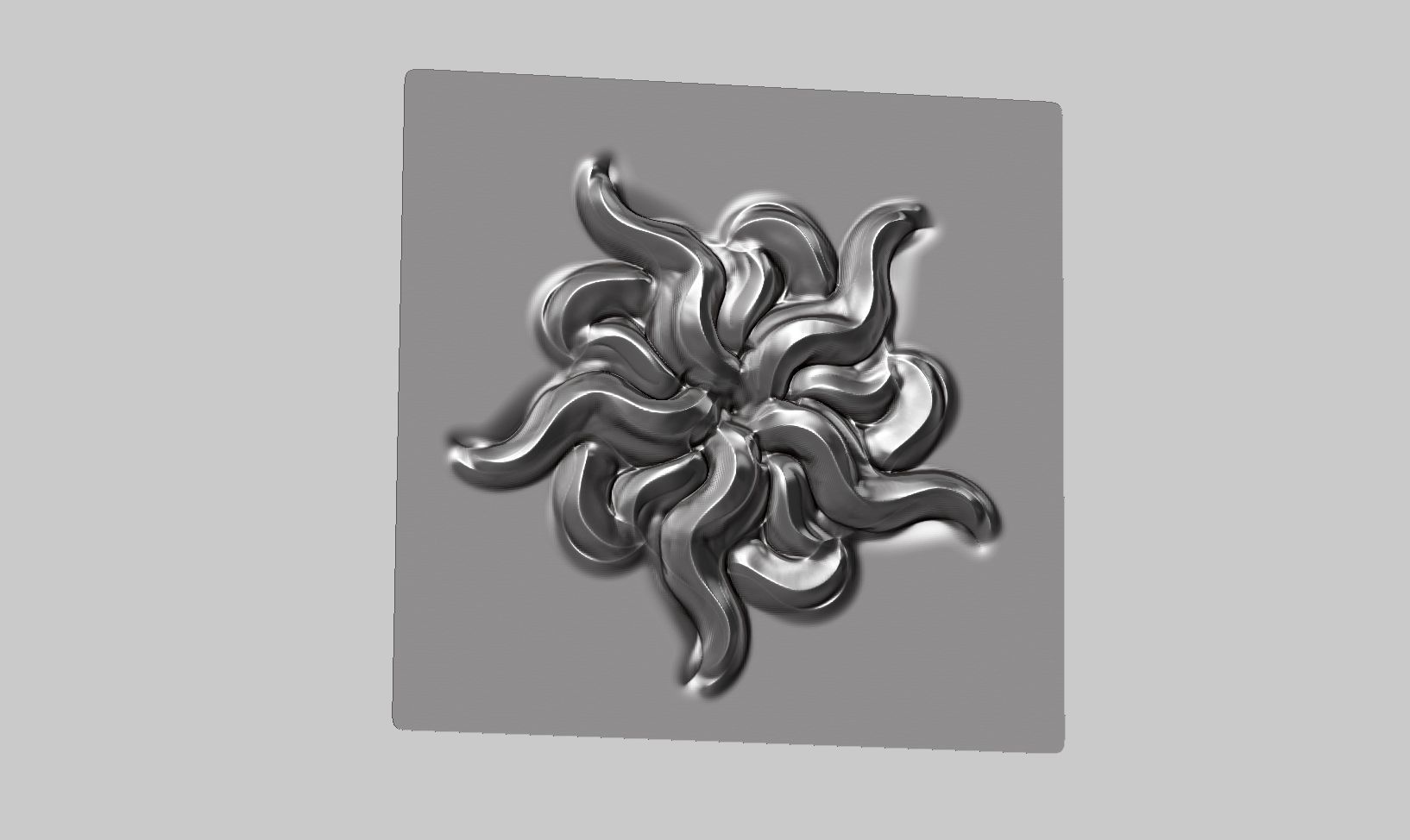 20 flower ornament VDM brushes a01 for Zbrush 3D print model_25