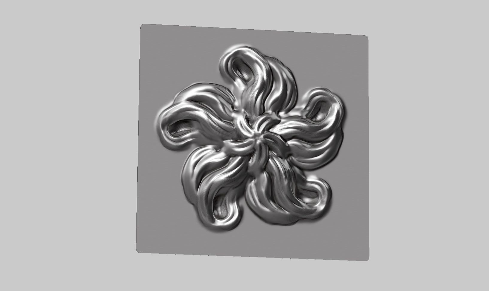 20 flower ornament VDM brushes a01 for Zbrush 3D print model_17