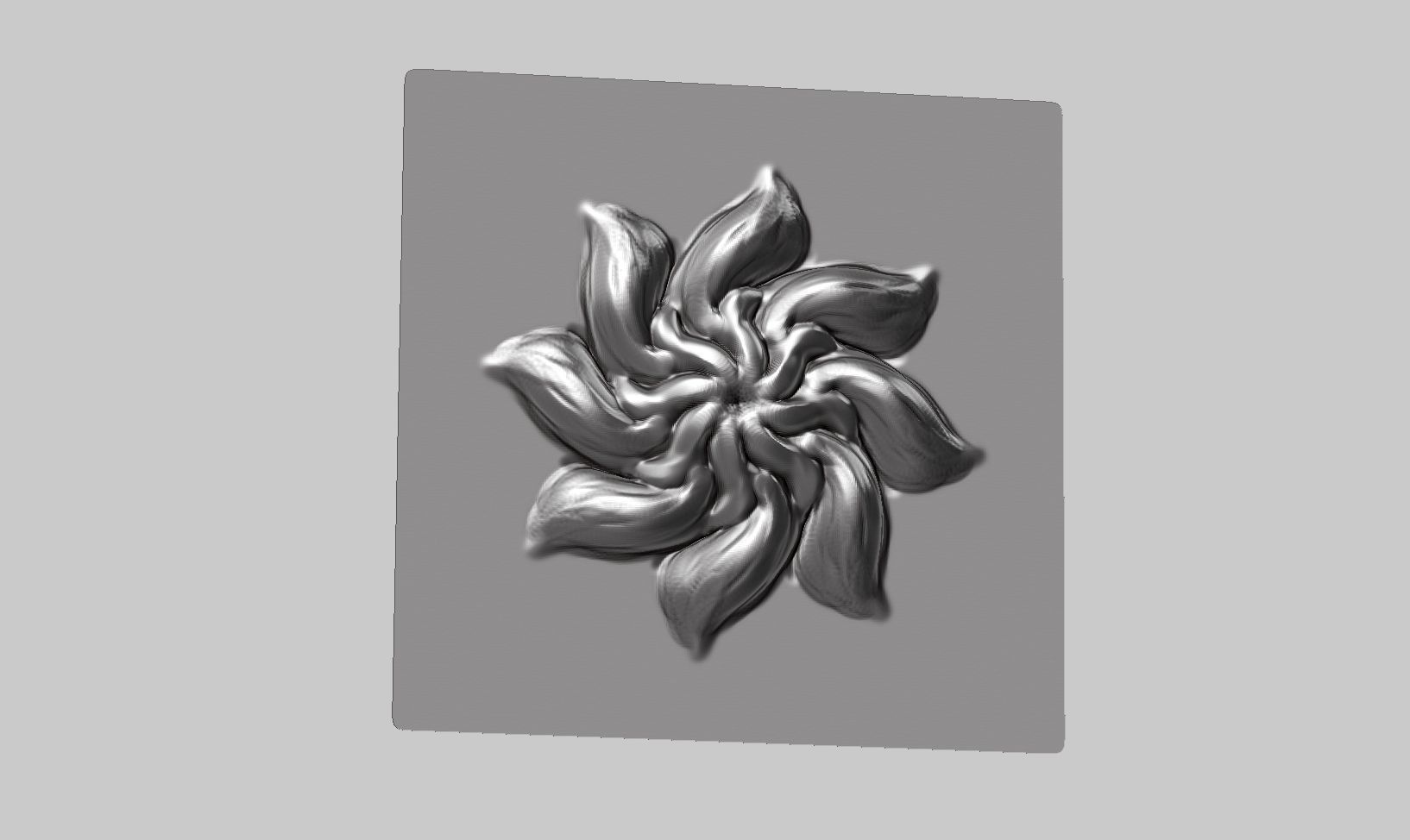 20 flower ornament VDM brushes a01 for Zbrush 3D print model_19