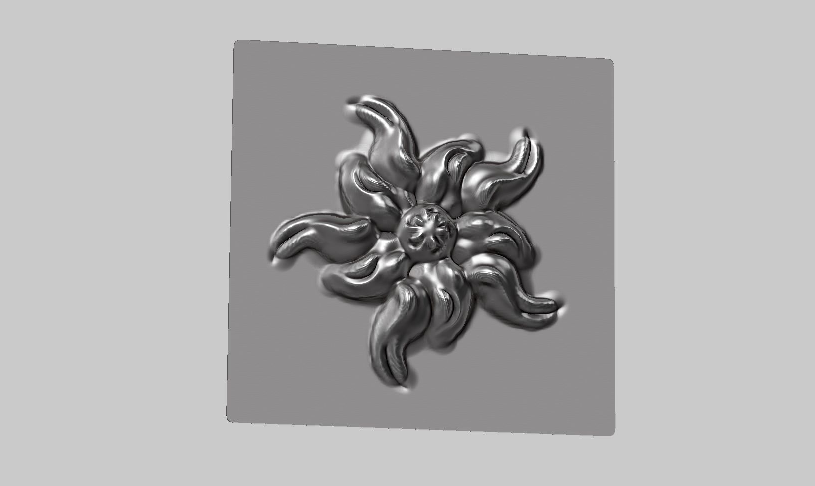 20 flower ornament VDM brushes a01 for Zbrush 3D print model_14