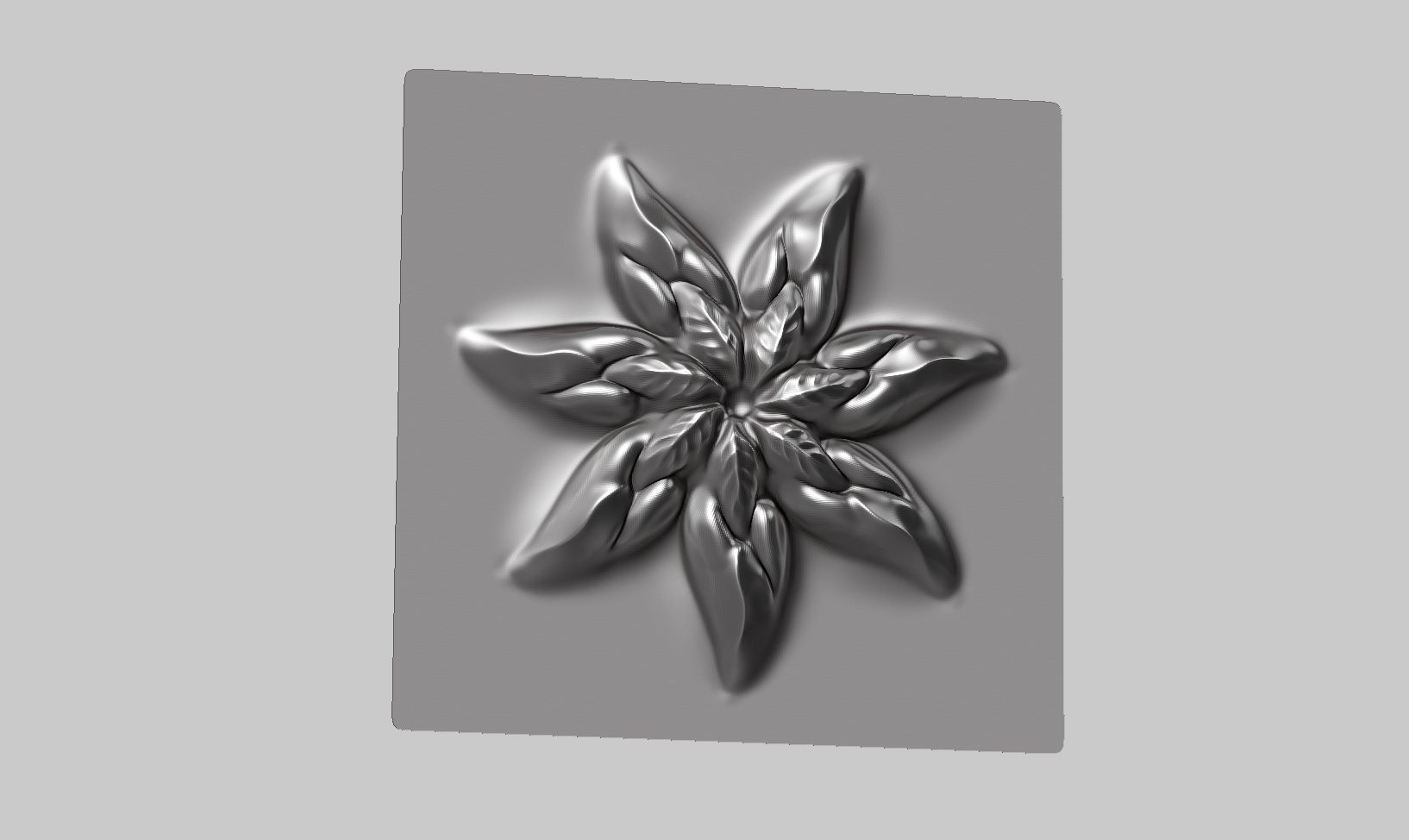 20 flower ornament VDM brushes a01 for Zbrush 3D print model_10