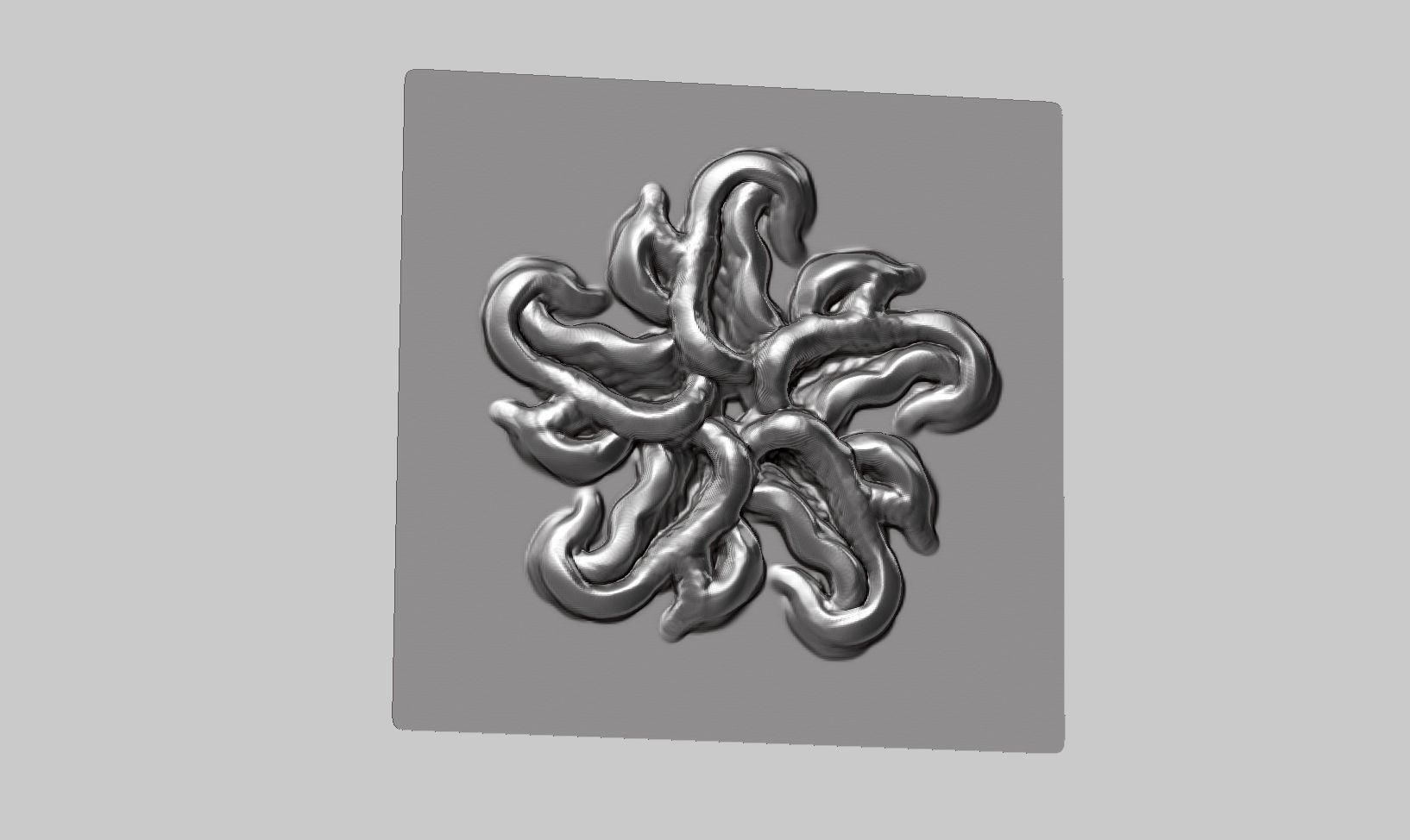 20 flower ornament VDM brushes a01 for Zbrush 3D print model_16
