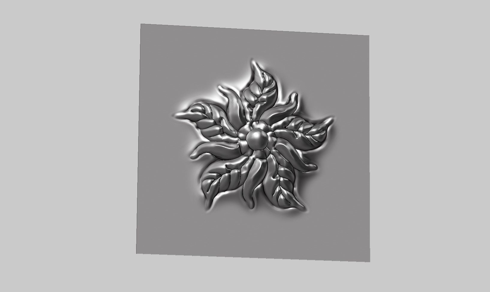 20 flower ornament VDM brushes a01 for Zbrush 3D print model_12