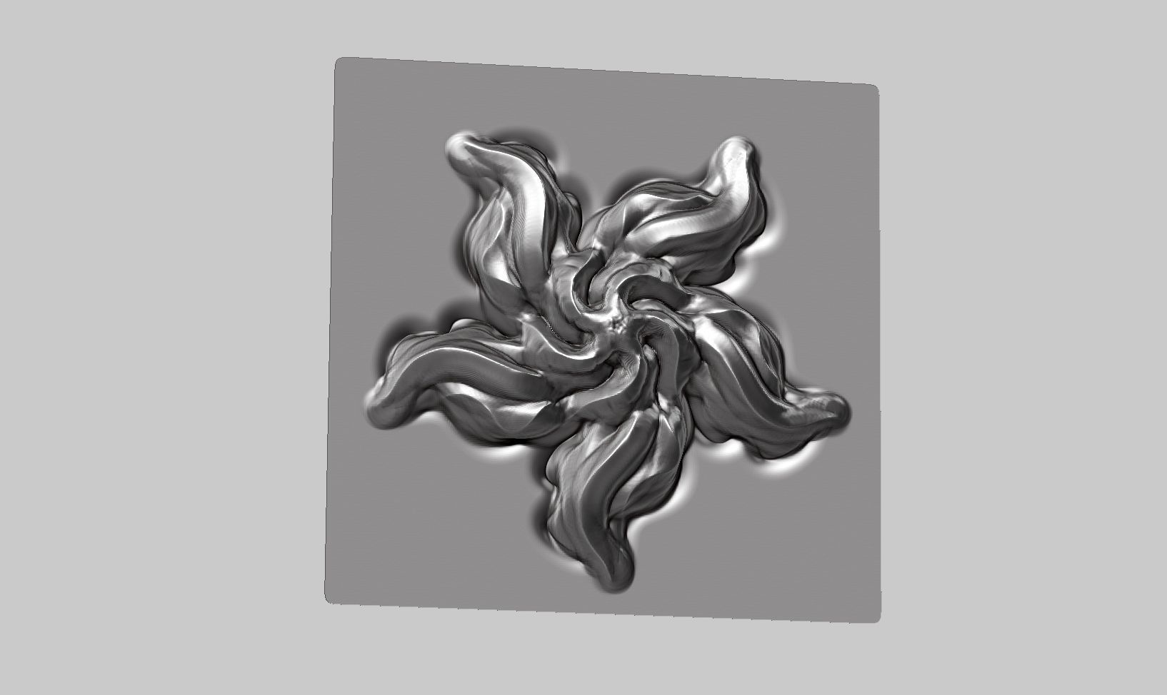 20 flower ornament VDM brushes a01 for Zbrush 3D print model_26