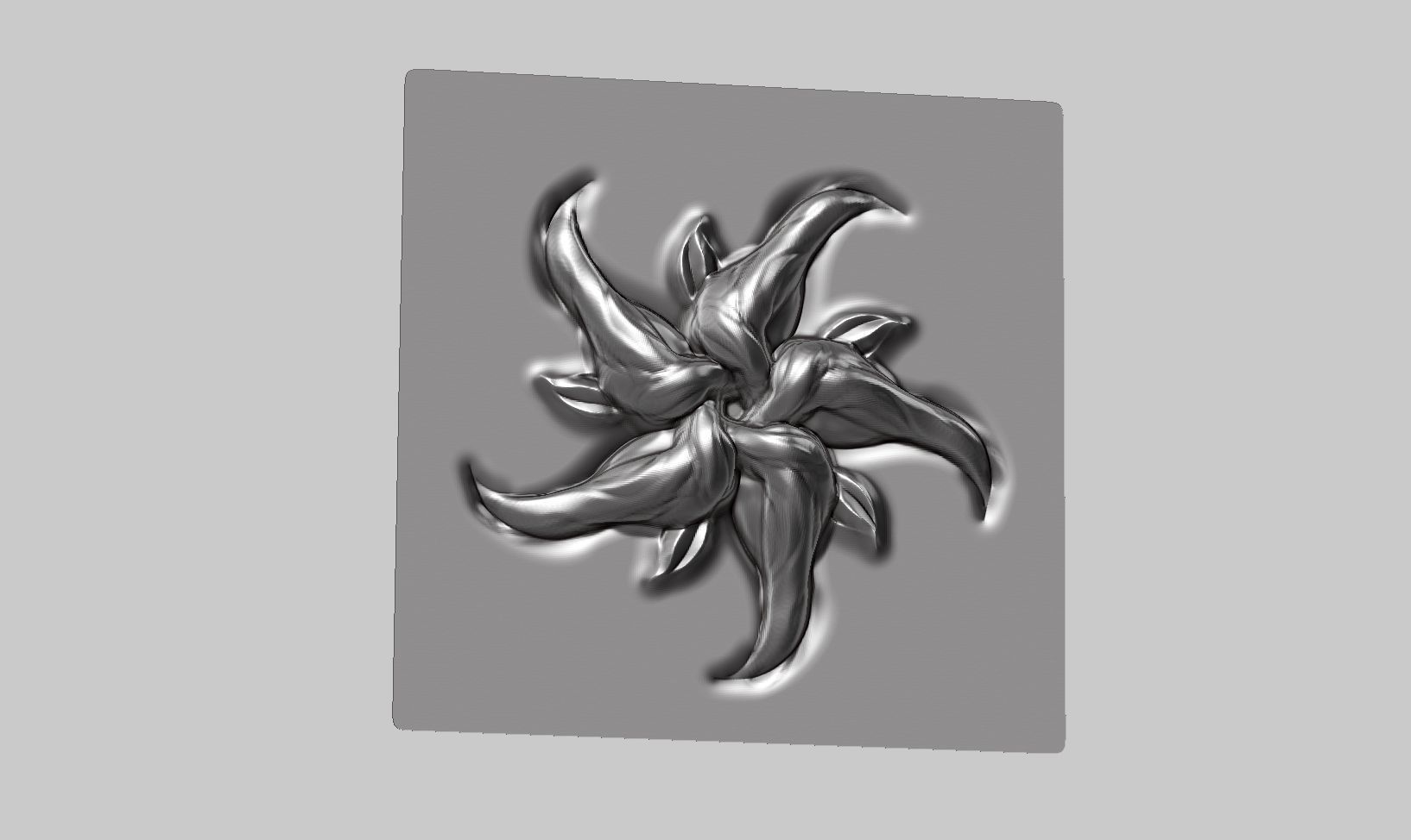 20 flower ornament VDM brushes a01 for Zbrush 3D print model_27