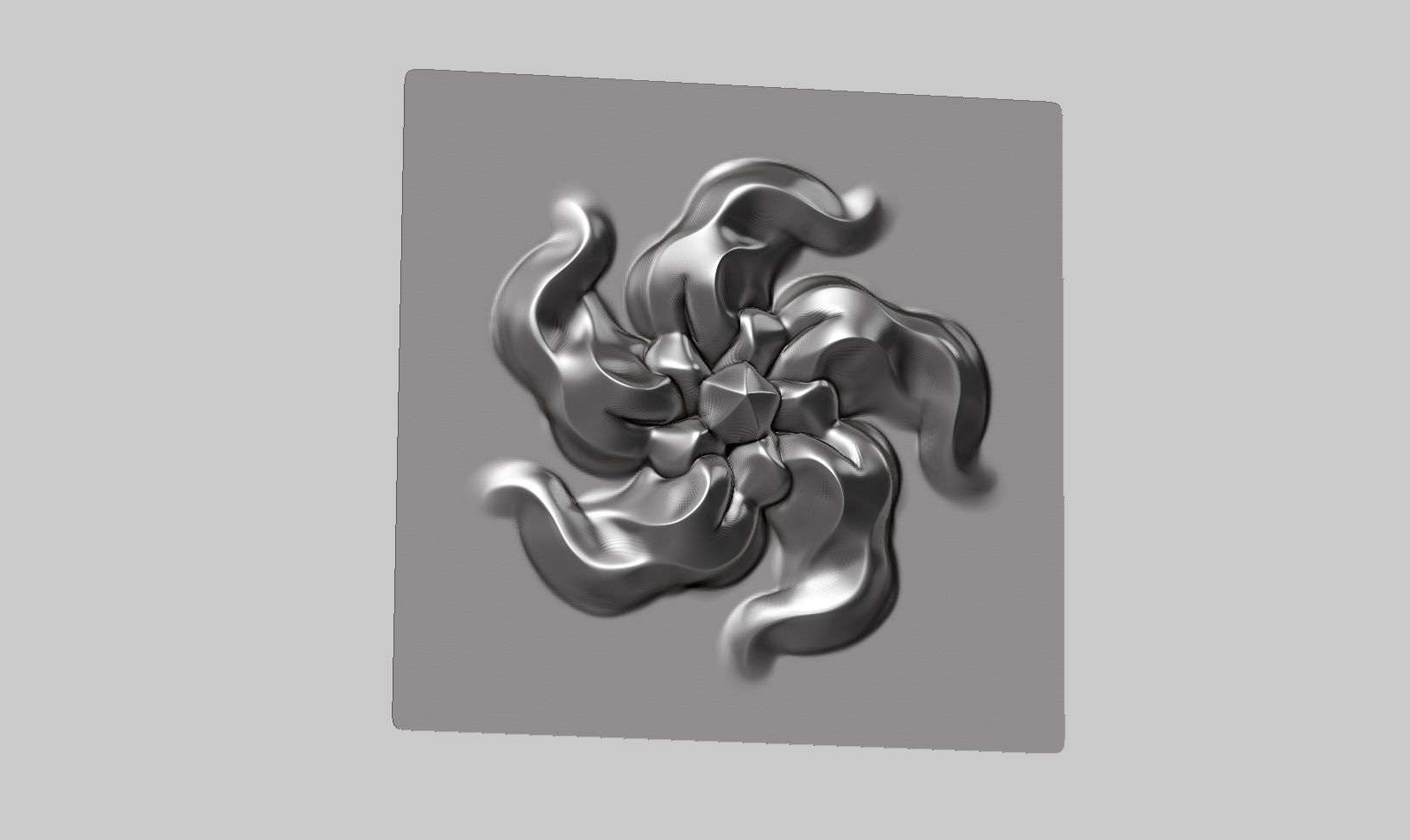 20 flower ornament VDM brushes a01 for Zbrush 3D print model_13