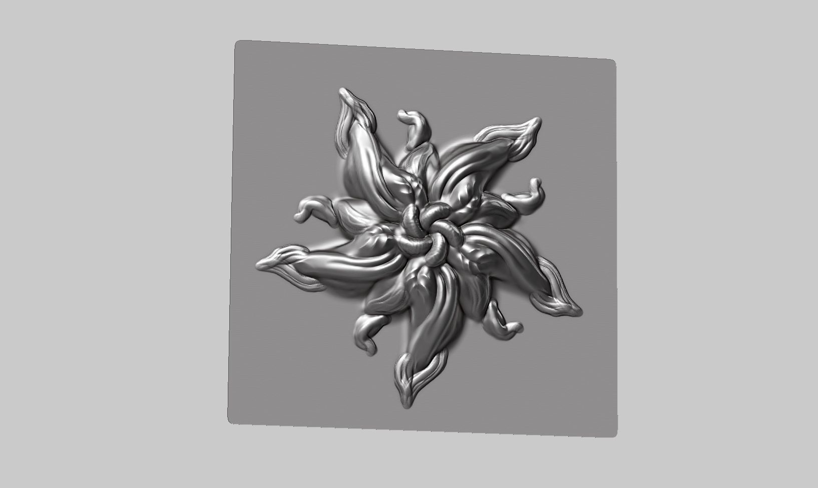 20 flower ornament VDM brushes a01 for Zbrush 3D print model_18