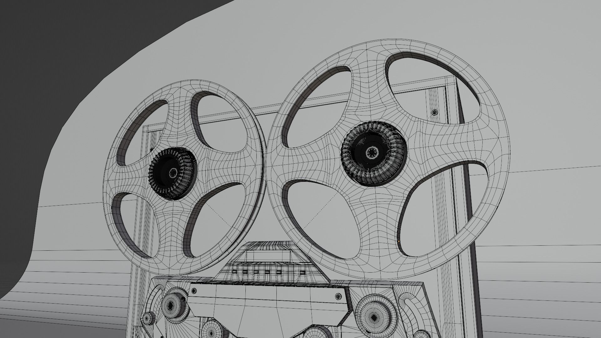 TEAC X-2000R Stereo Reel to Reel Tape Recorder 3D model_7