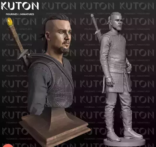 Uhtred vikings kutton statue