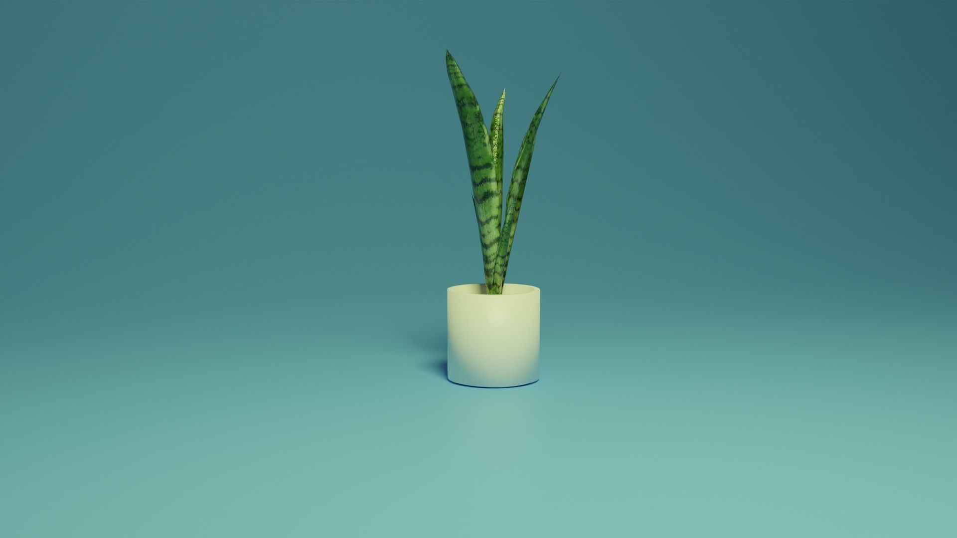 Sansevieria indoor plant PBR Ready for Unreal Engine 5 Low-poly 3D model_2
