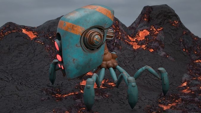 Spider Robot 3D model 3D model