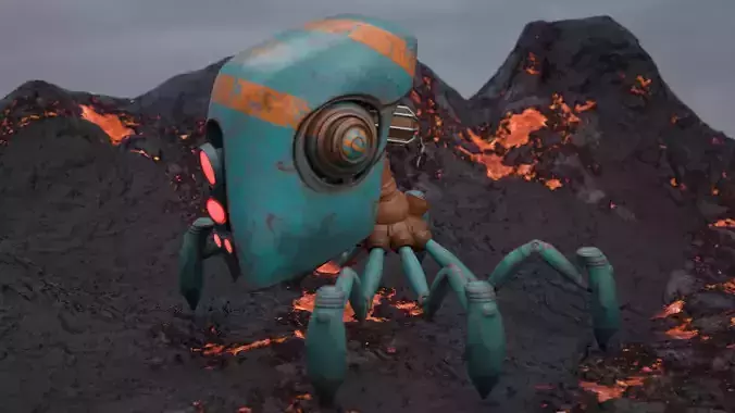 Spider Robot 3D model 3D model
