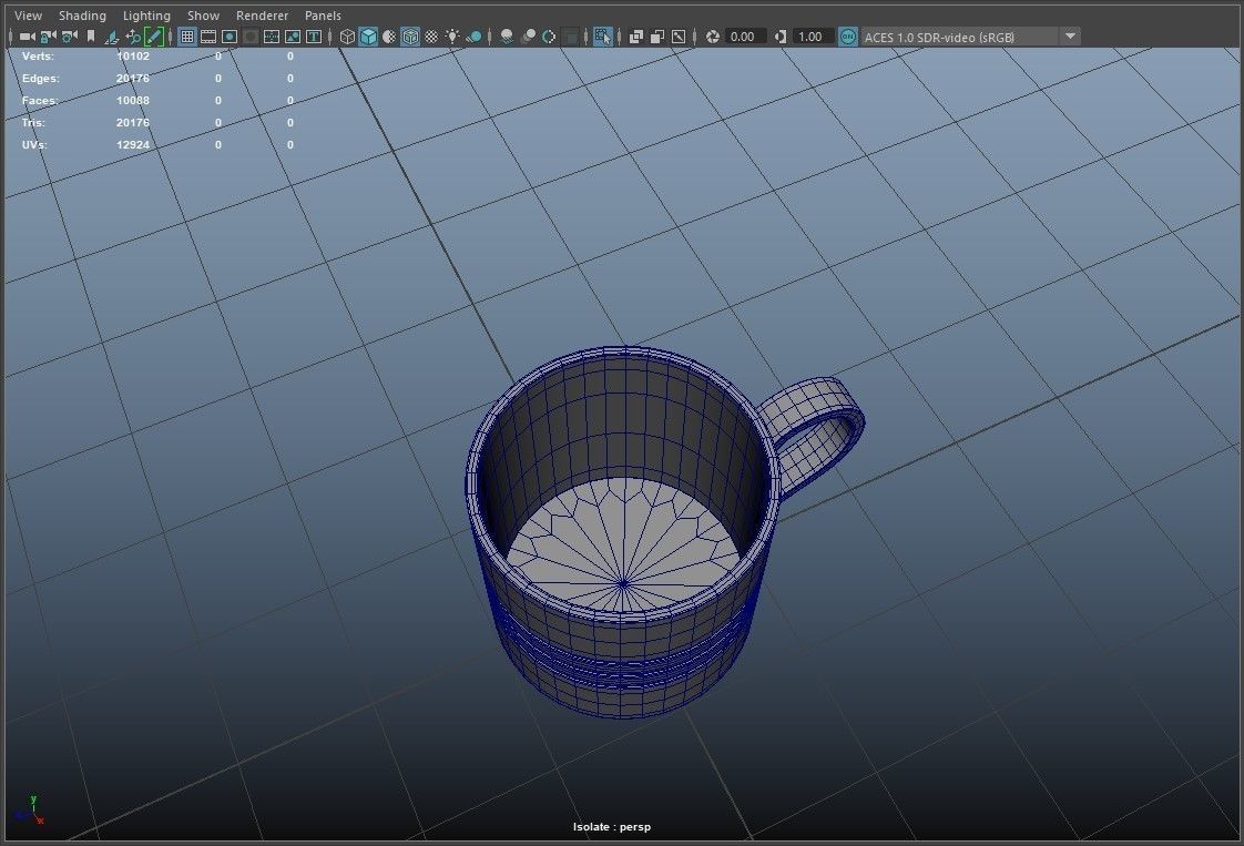 PBR Handheld Spirit Lamp Low-poly 3D model_9