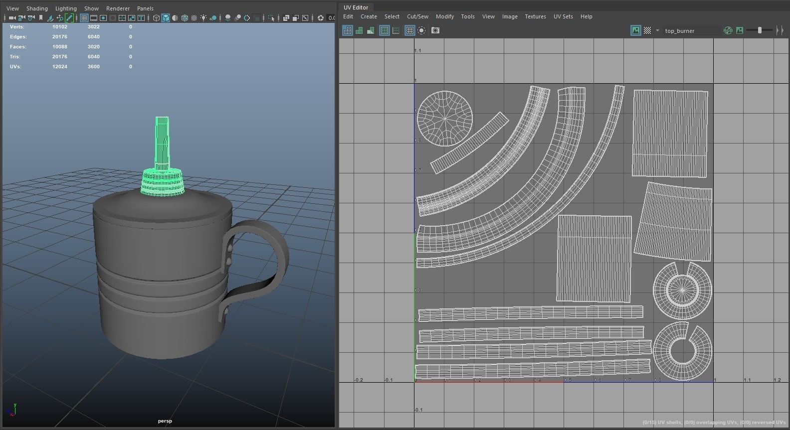 PBR Handheld Spirit Lamp Low-poly 3D model_15