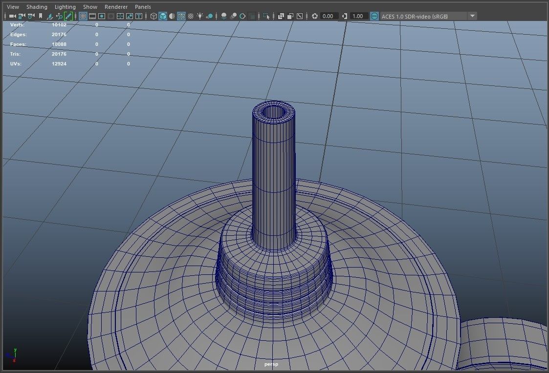 PBR Handheld Spirit Lamp Low-poly 3D model_7