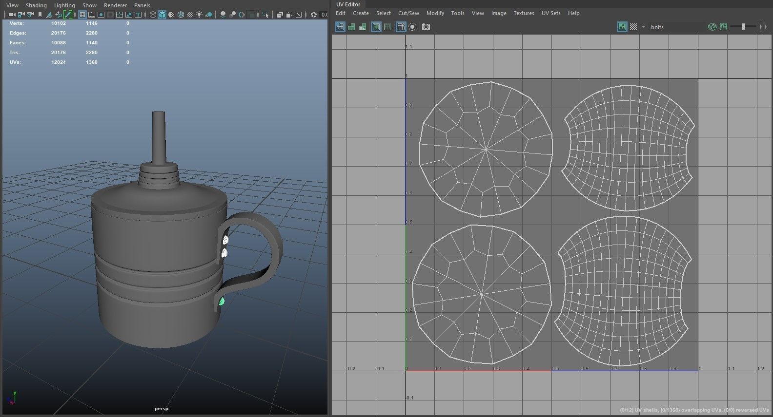 PBR Handheld Spirit Lamp Low-poly 3D model_19