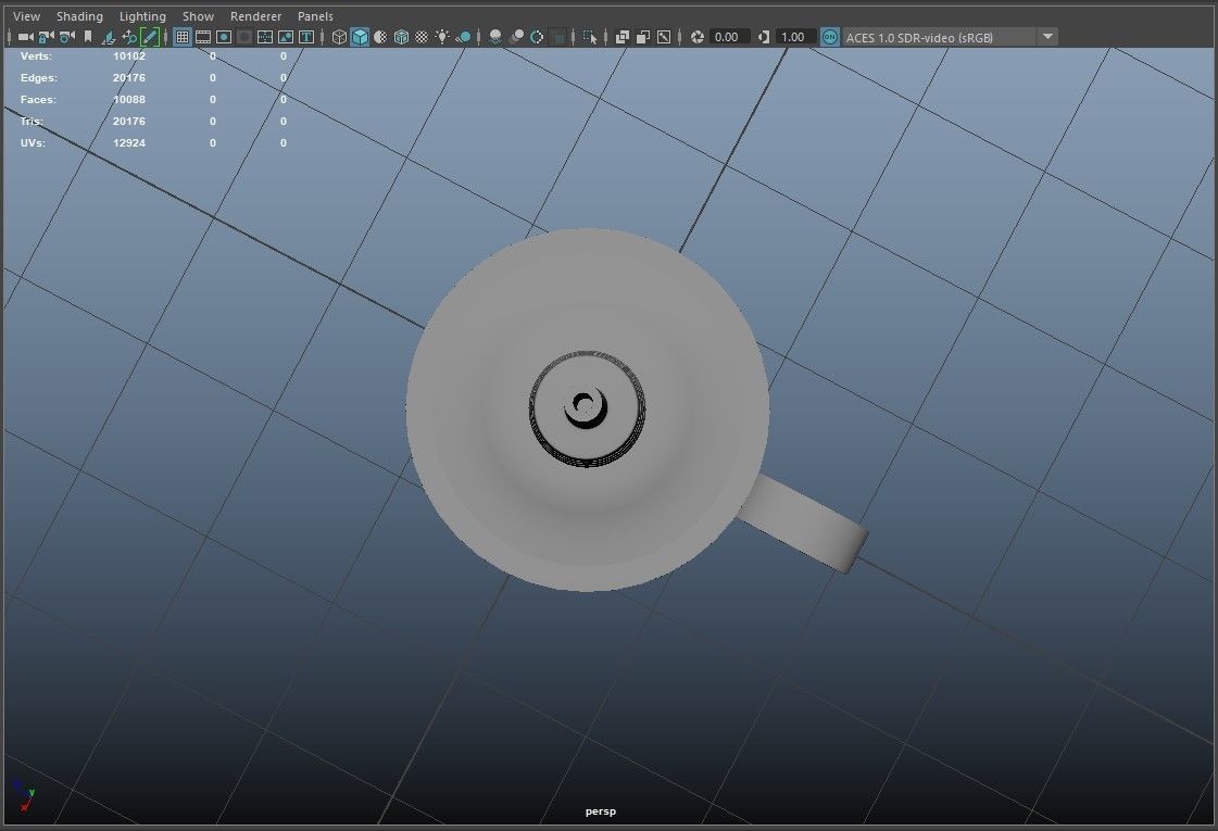 PBR Handheld Spirit Lamp Low-poly 3D model_3