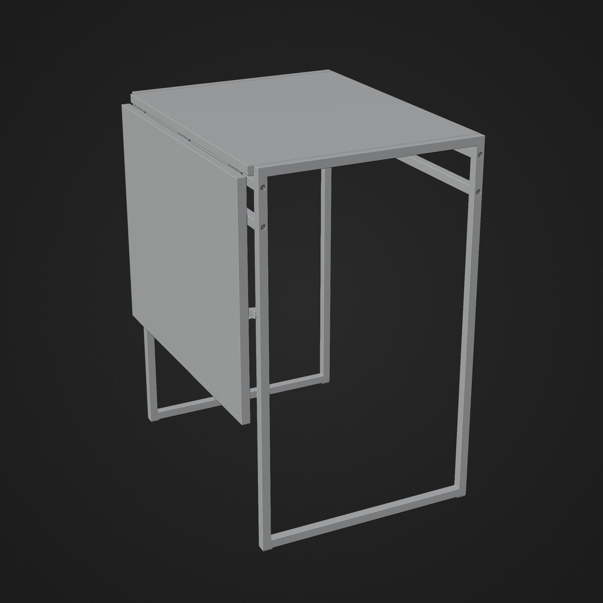 IKEA MUDDUS Drop Leaf Kitchen Table 3D model_14