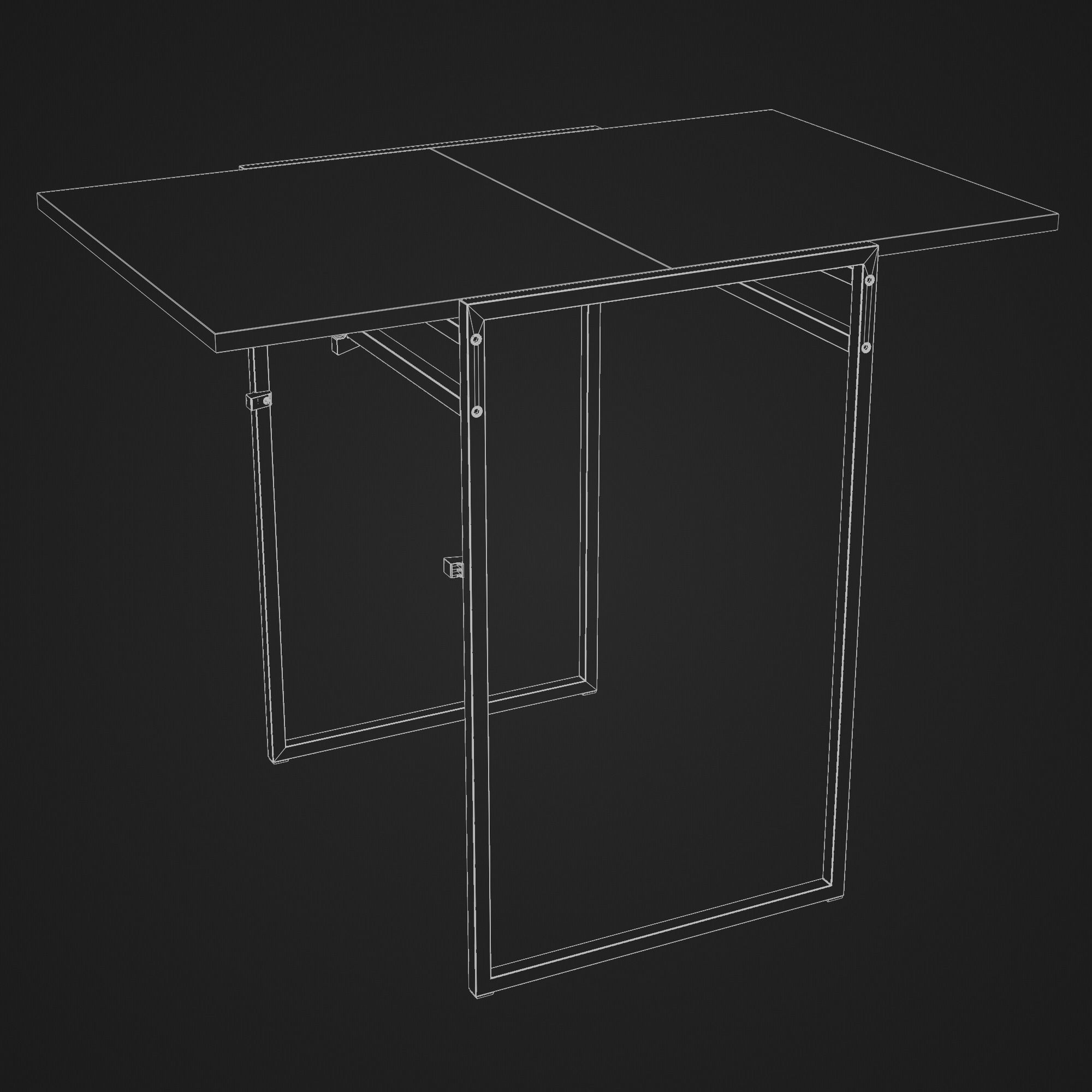 IKEA MUDDUS Drop Leaf Kitchen Table 3D model_18