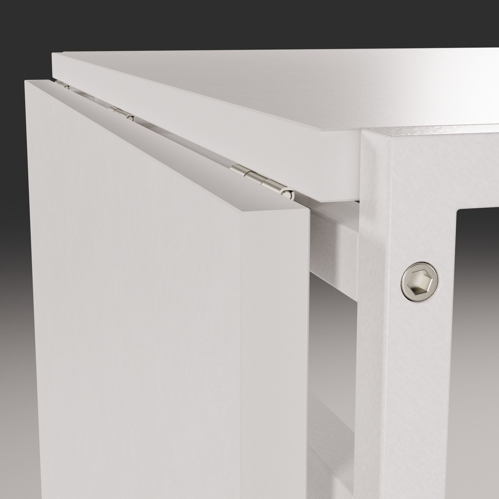 IKEA MUDDUS Drop Leaf Kitchen Table 3D model_8