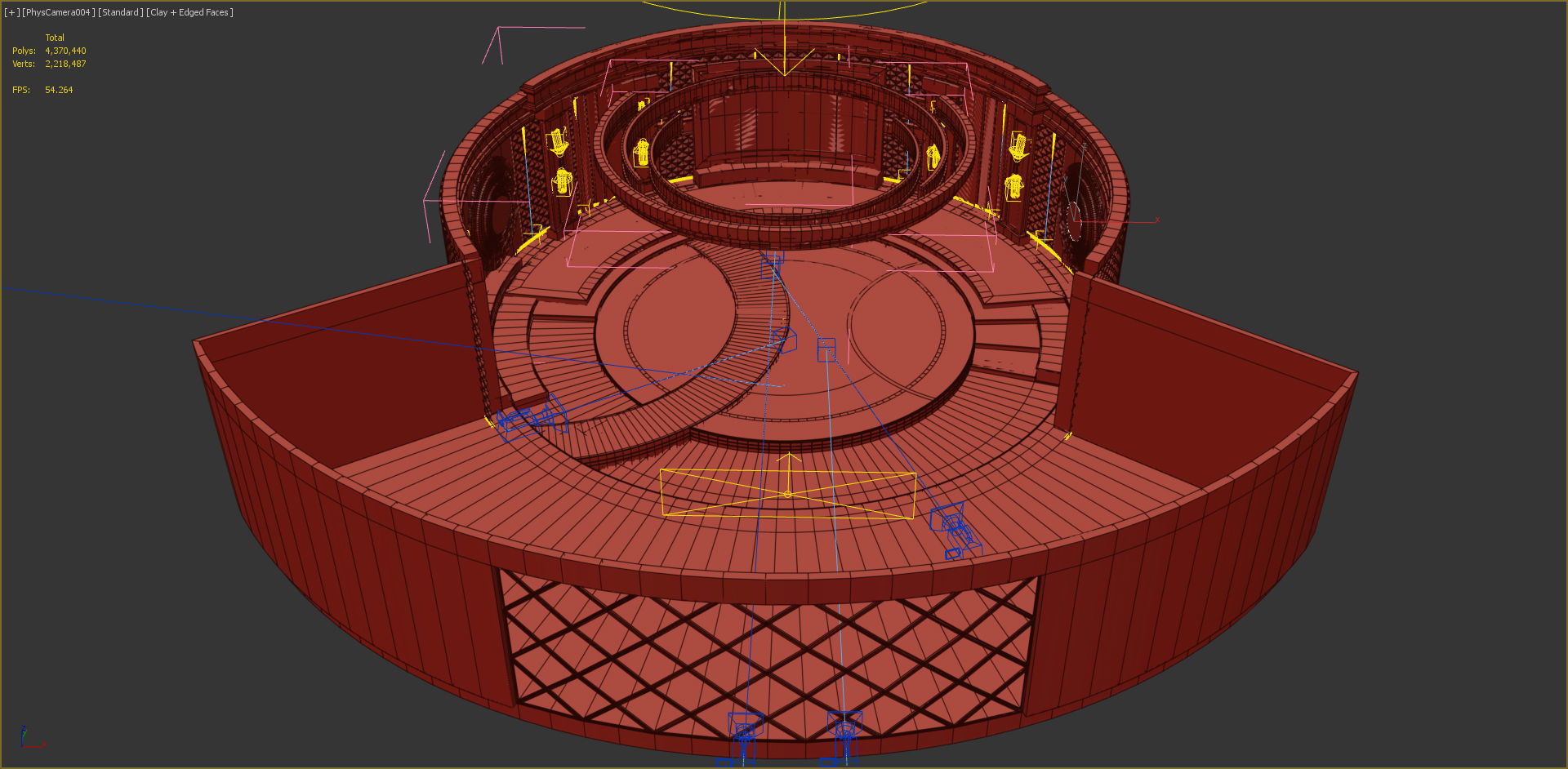 Virtual TV Studio  3D model_8