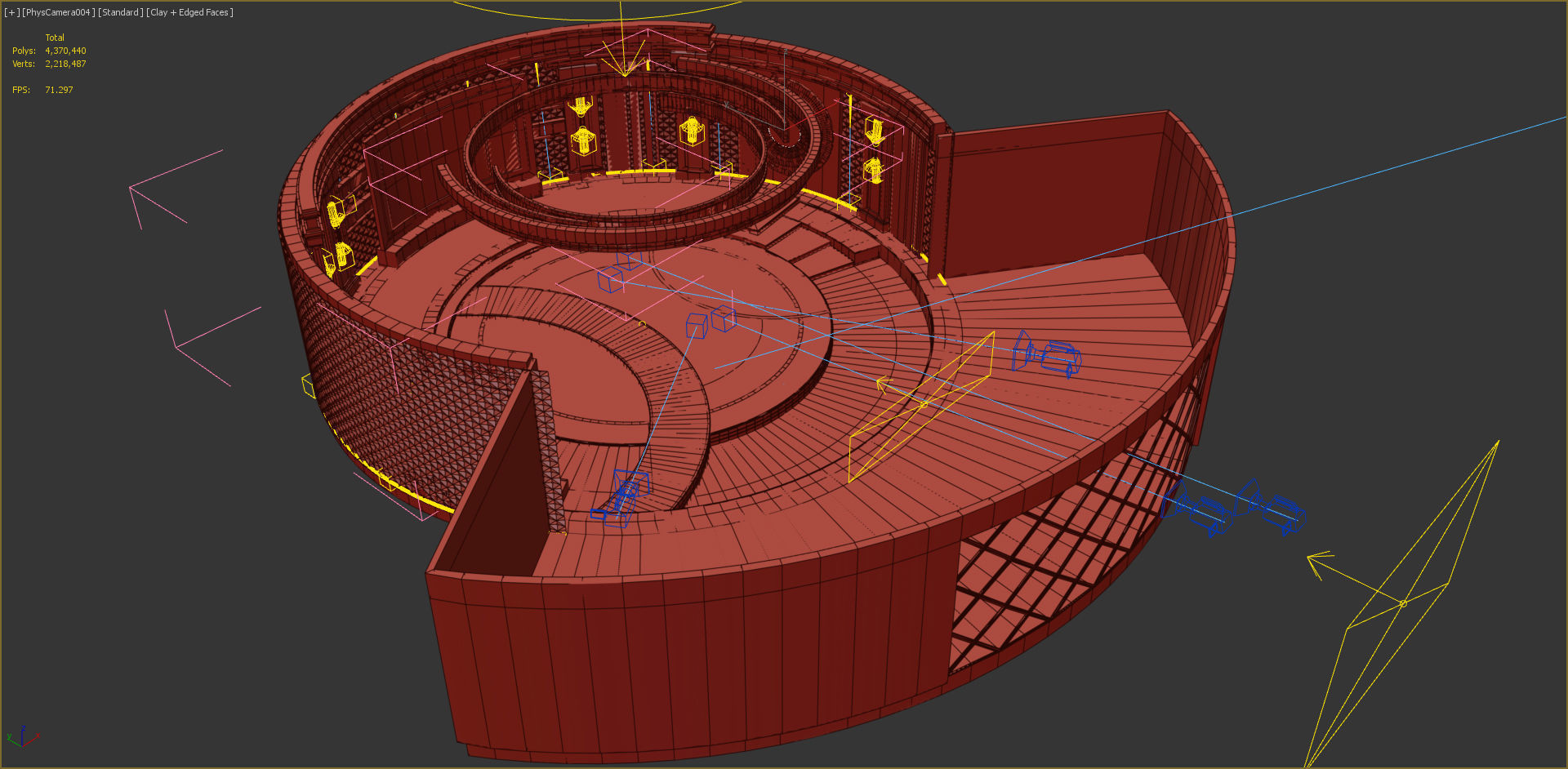 Virtual TV Studio  3D model_9