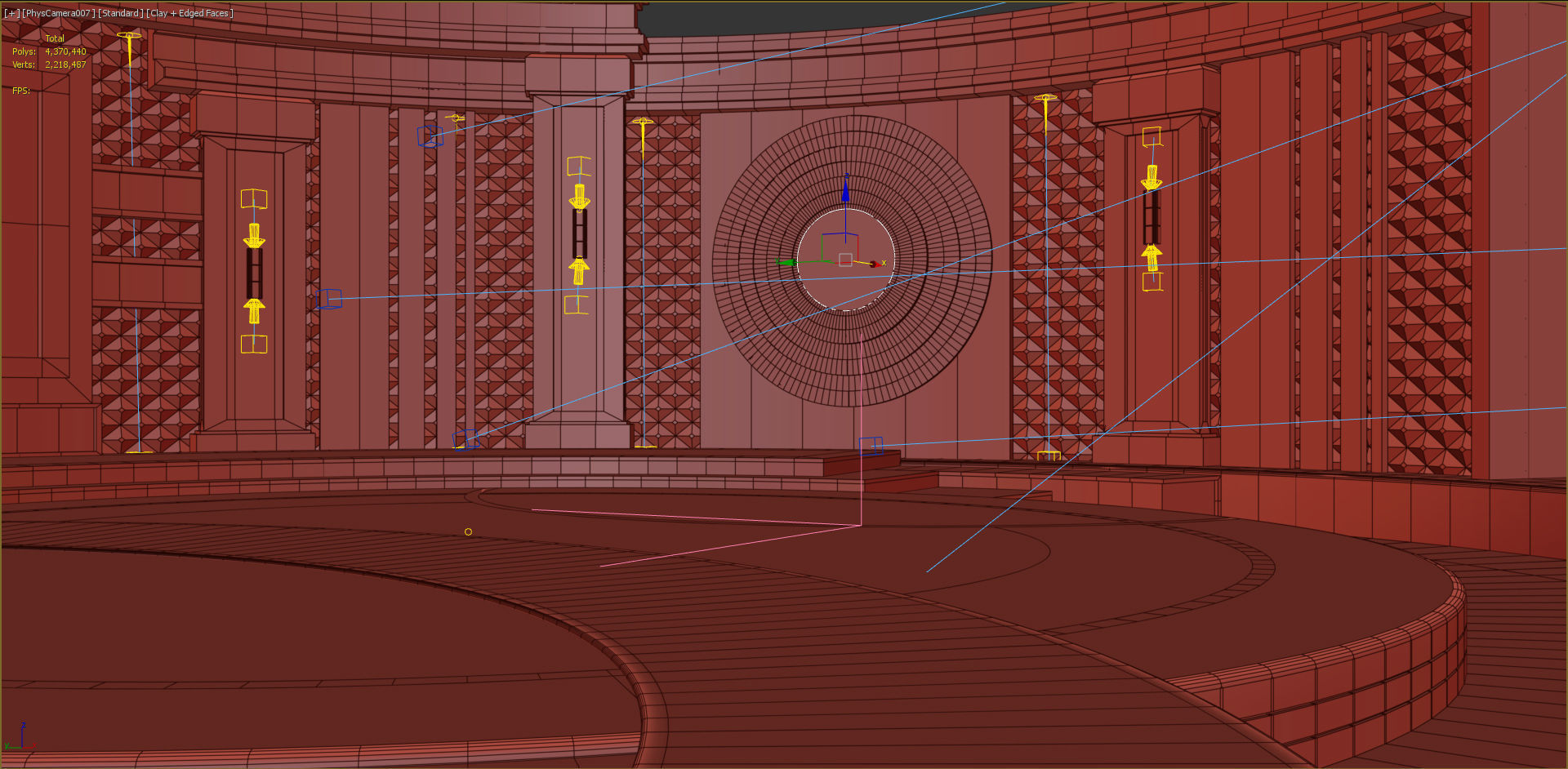 Virtual TV Studio  3D model_5