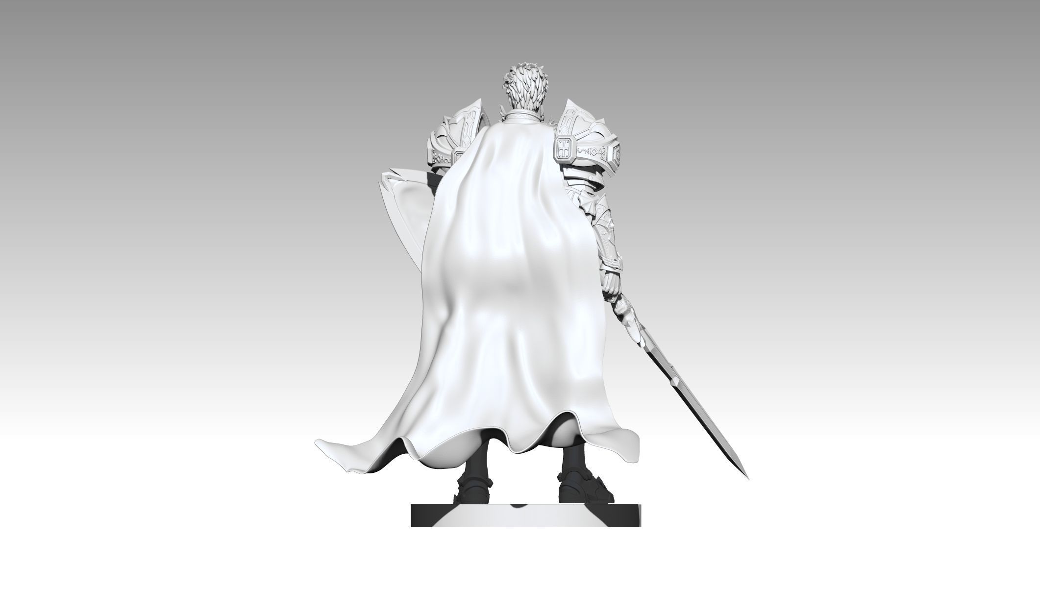 Lineage Revolution human warrior 3D print model_4