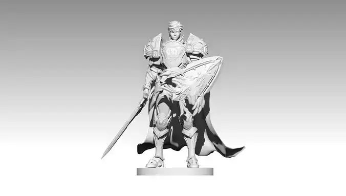 Lineage Revolution human warrior 3D print model