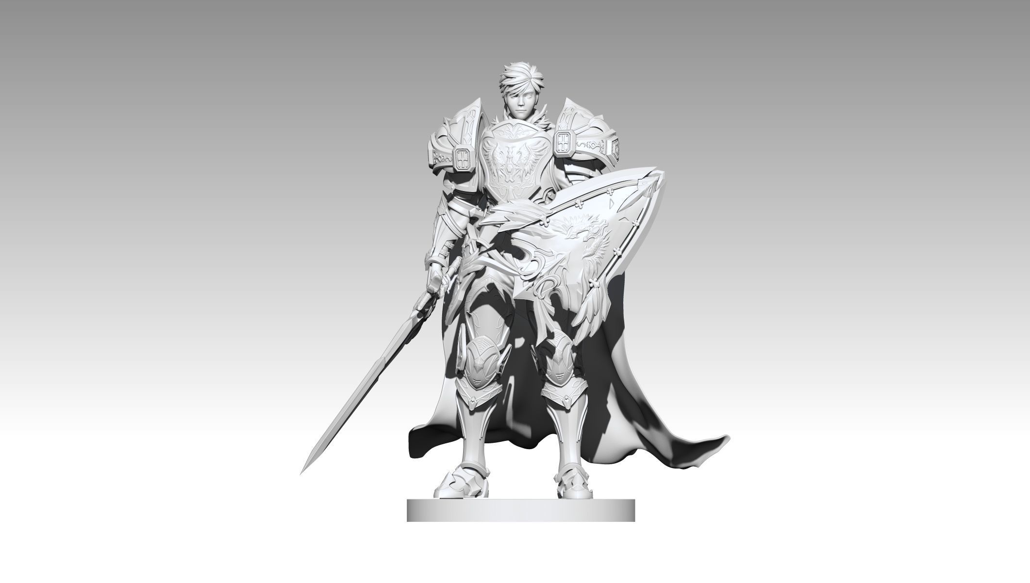 Lineage Revolution human warrior 3D model 3D printable | CGTrader