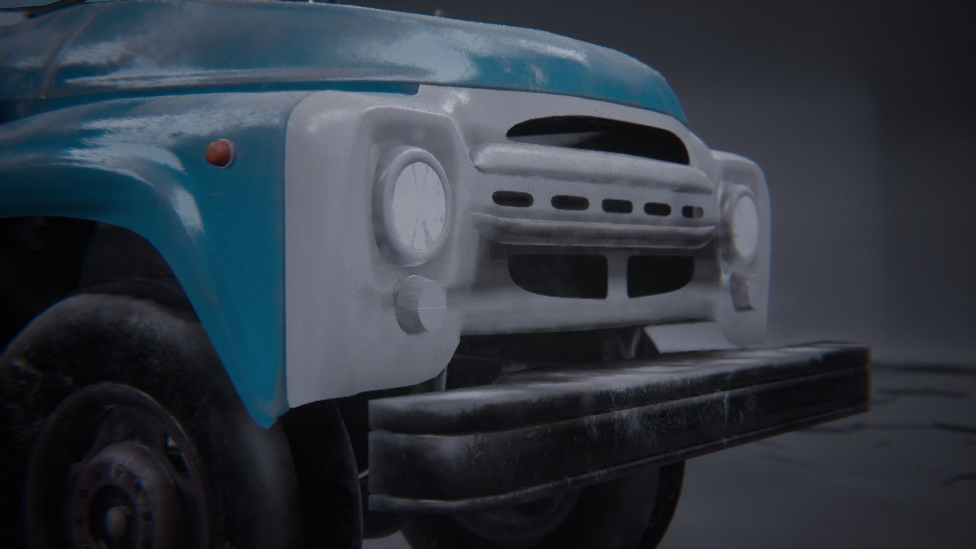 Zil 130 truck 3D model_5
