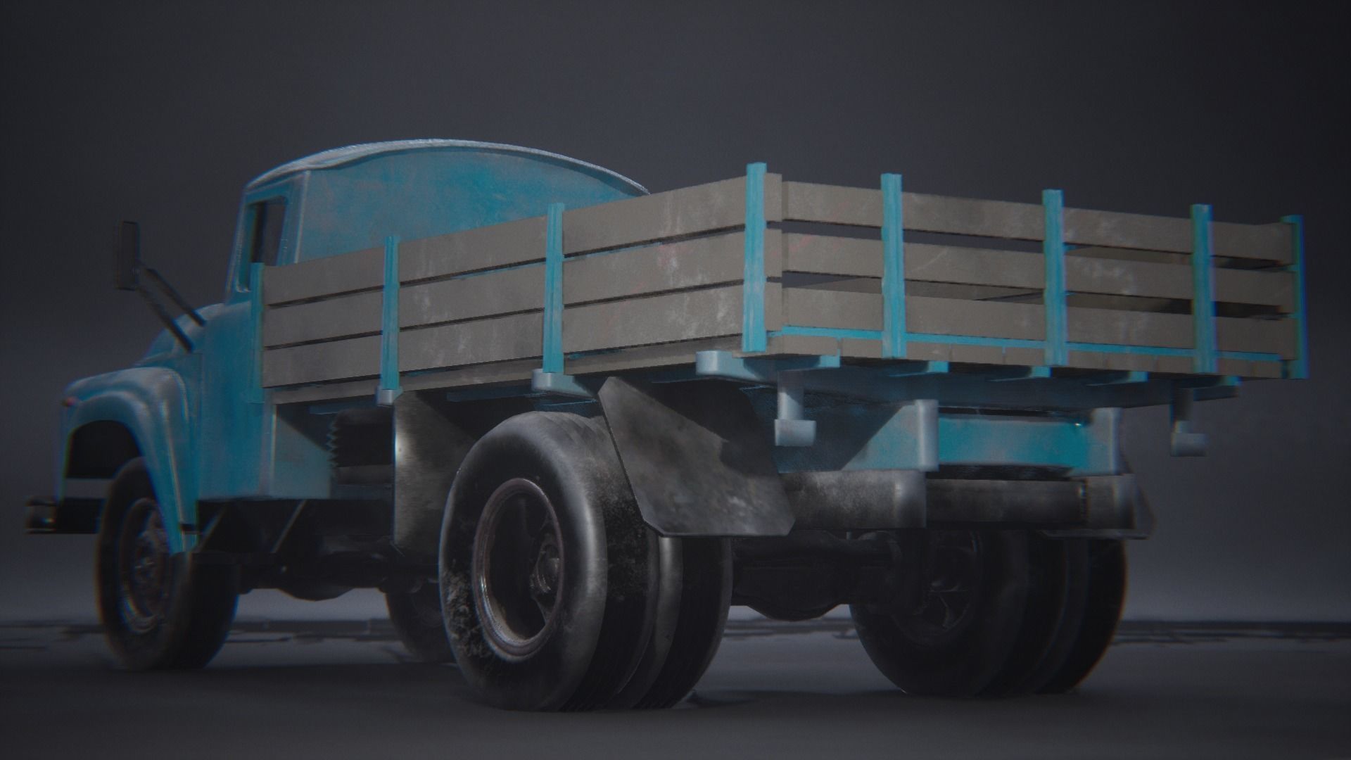 Zil 130 truck 3D model_9