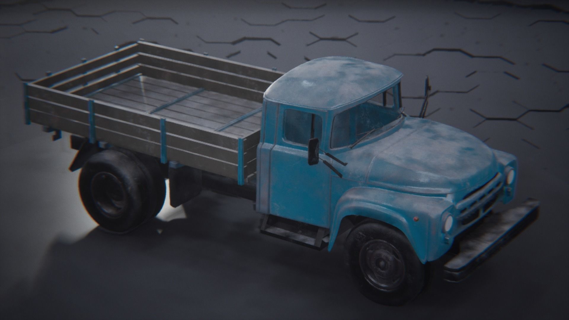 Zil 130 truck 3D model_7