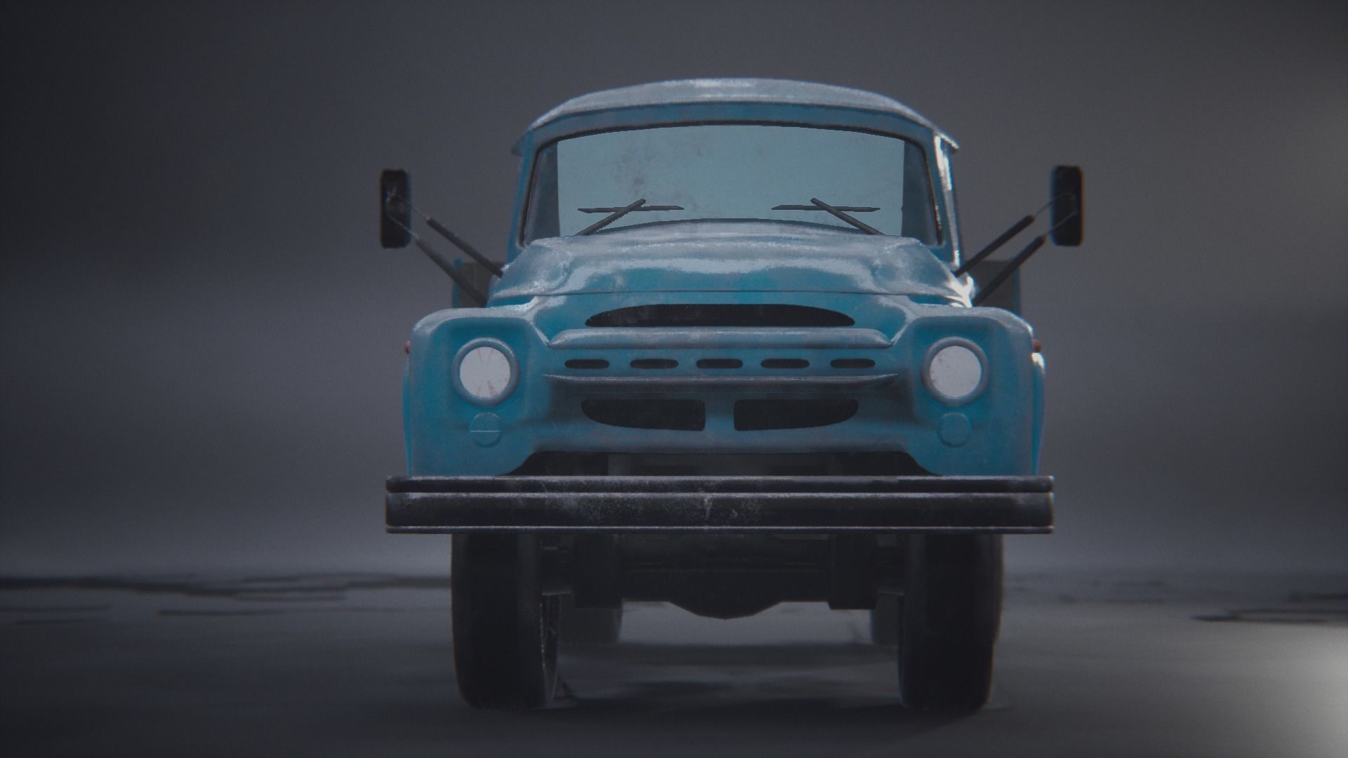 Zil 130 truck 3D model_10