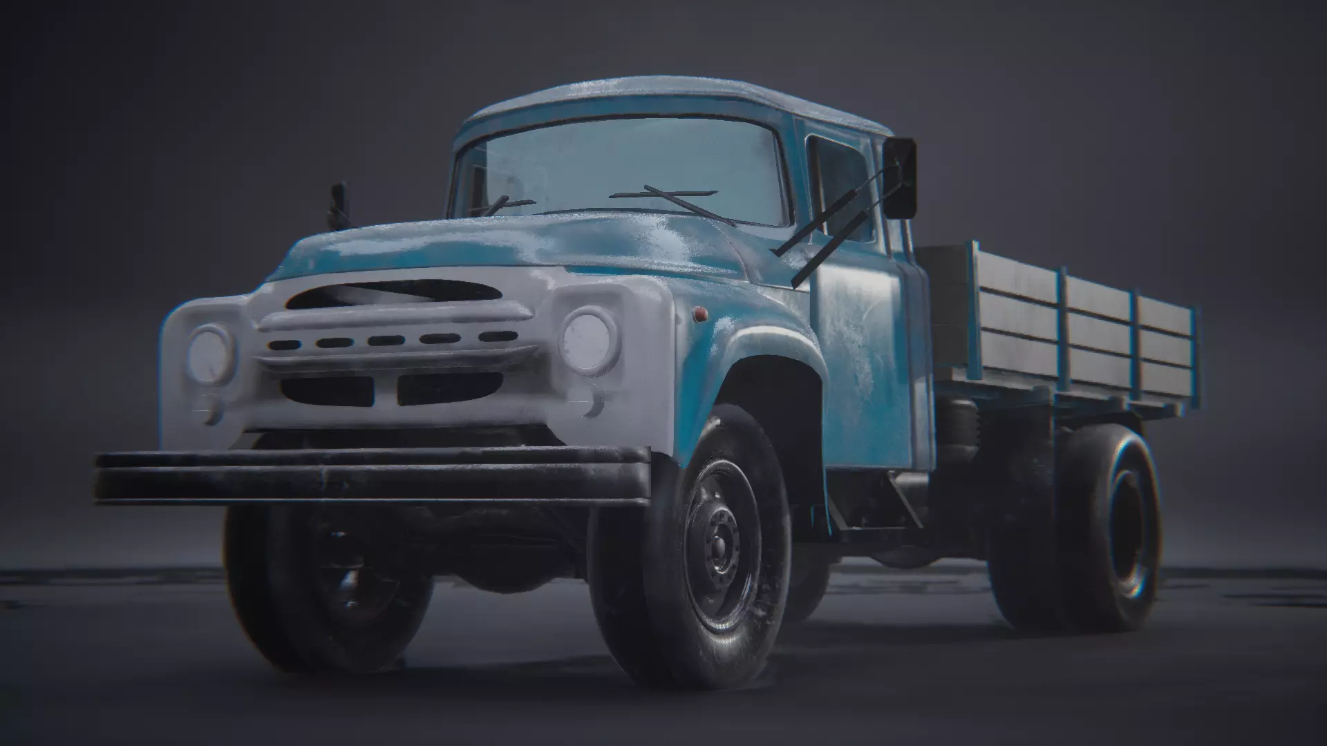 Zil 130 truck 3D model_0
