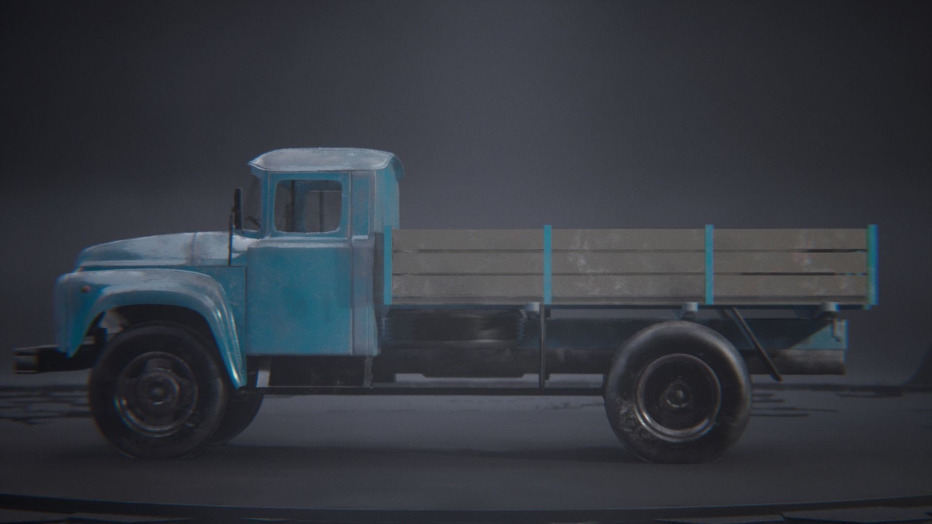 Zil 130 truck 3D model_8