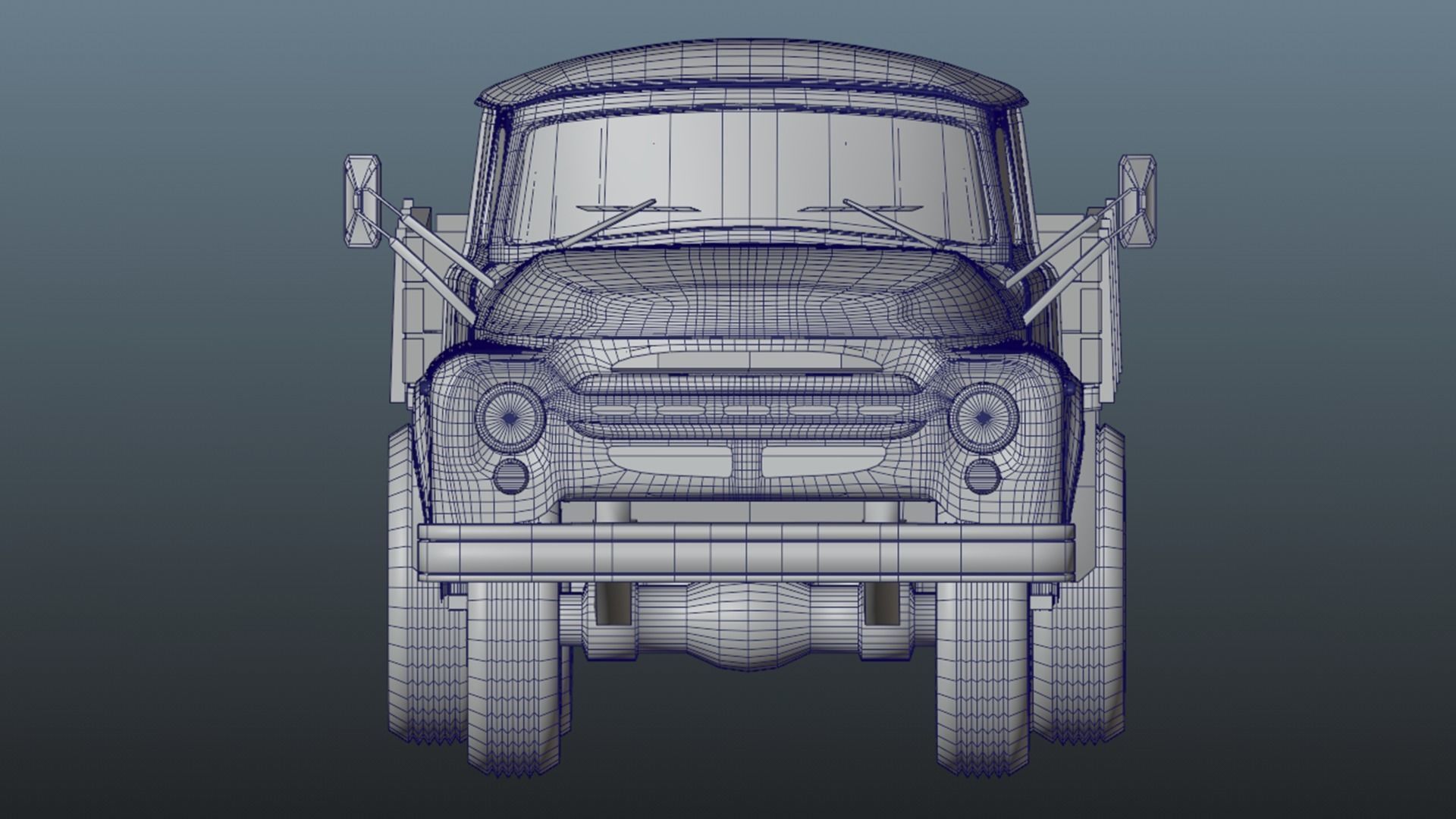 Zil 130 truck 3D model_14