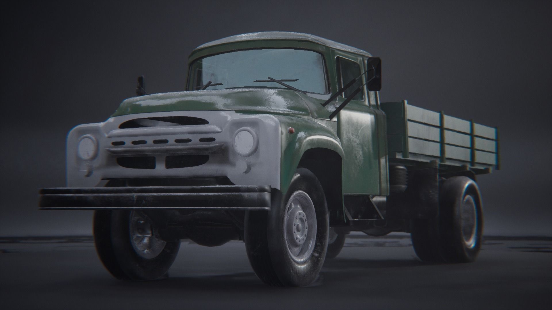 Zil 130 truck 3D model_2