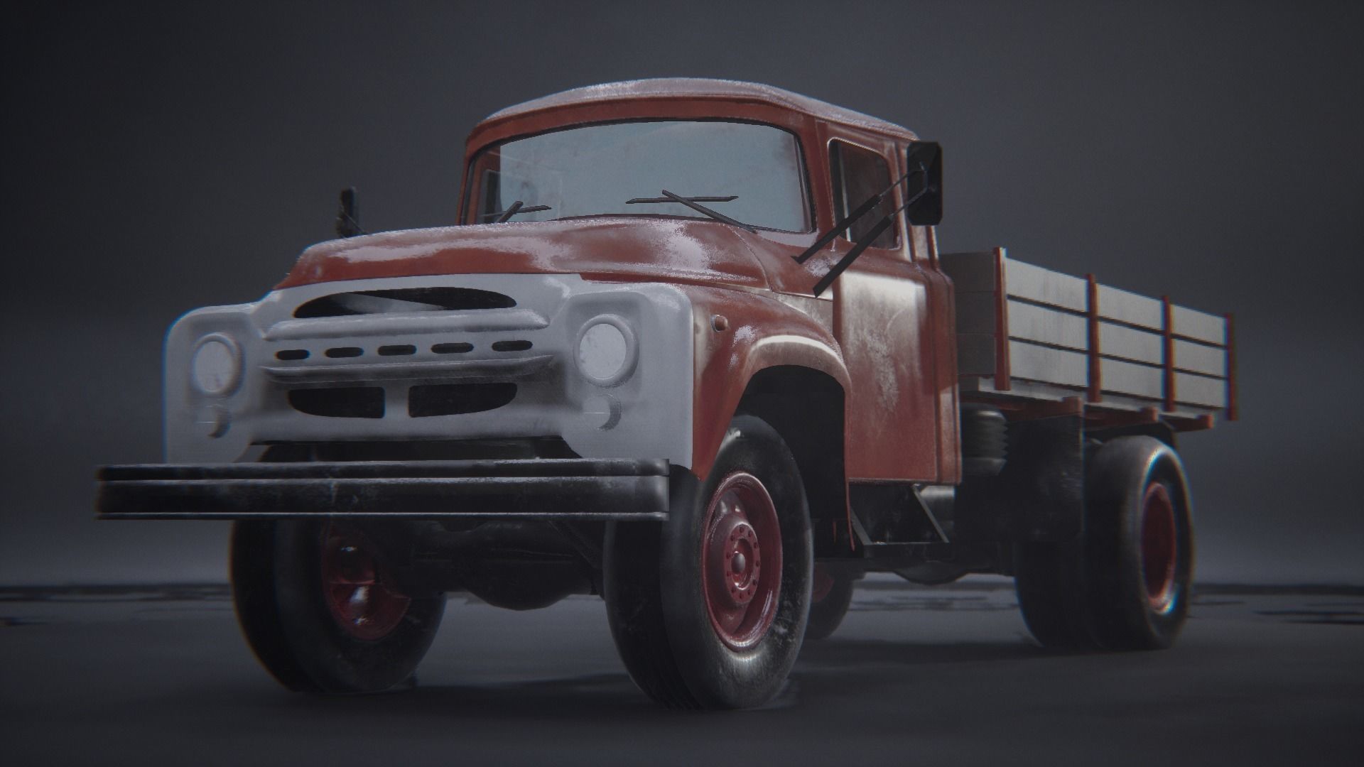 Zil 130 truck 3D model_3