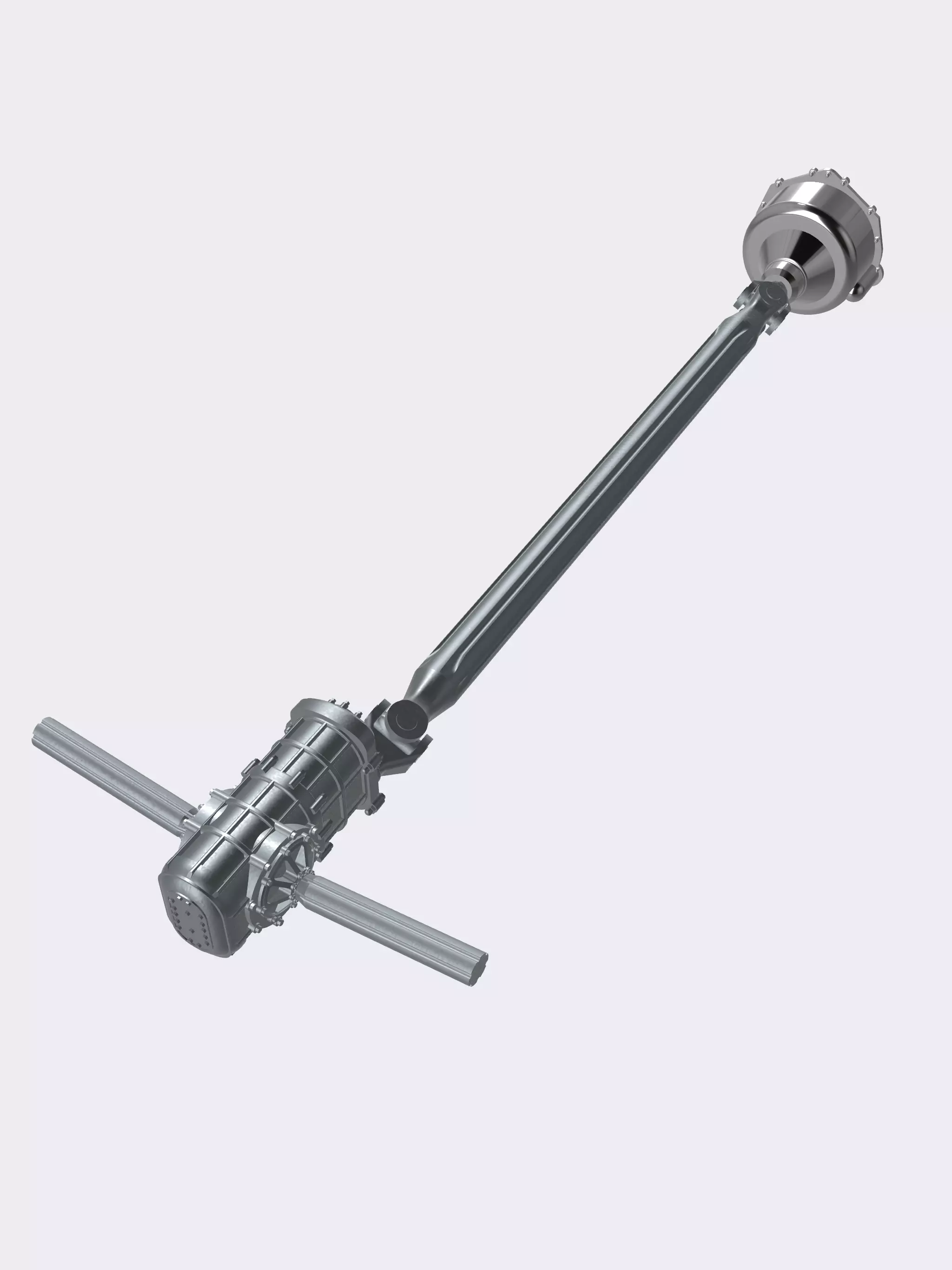 PRO TOURING MCS Low-Pro Chassis Driveline N Transaxle 3D print model