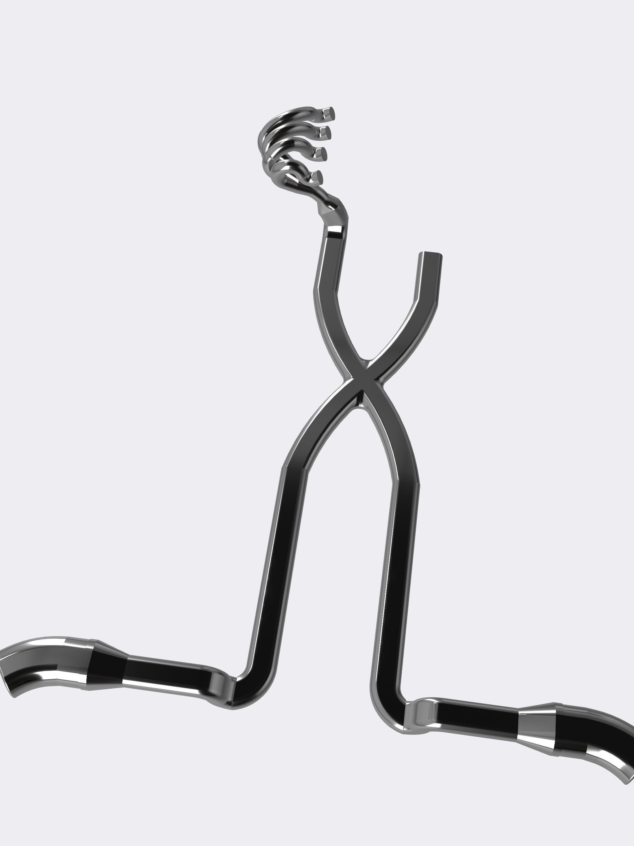 PRO TOURING MCS Low-Pro - Headers N Oval Exhaust System 3D print model_4