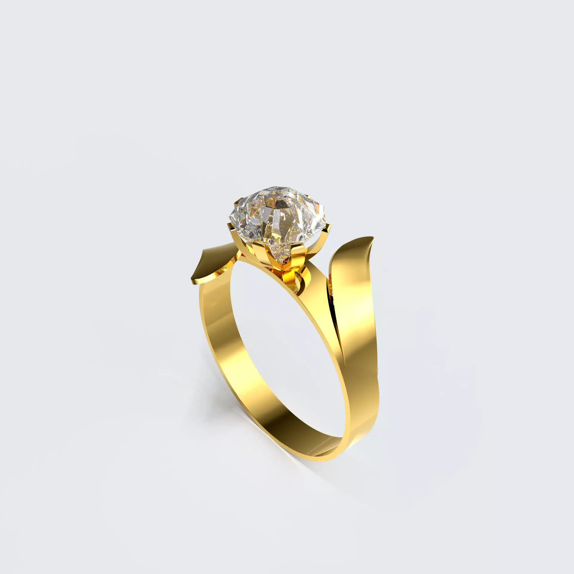 gold Ring Free low-poly 3D model
