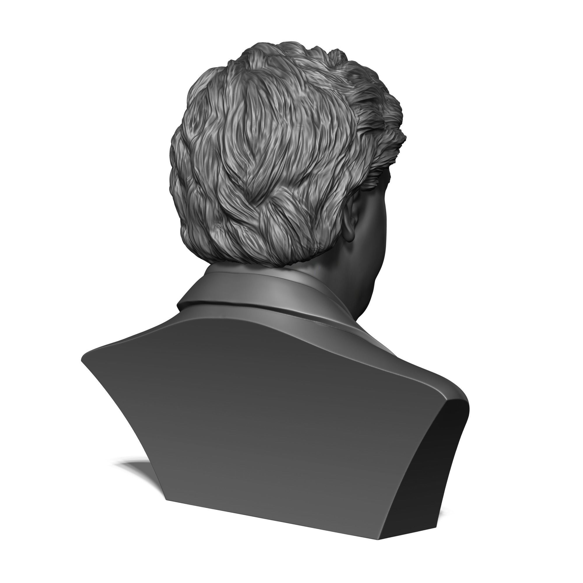 Escobar bust of man in suit 3D print model_4
