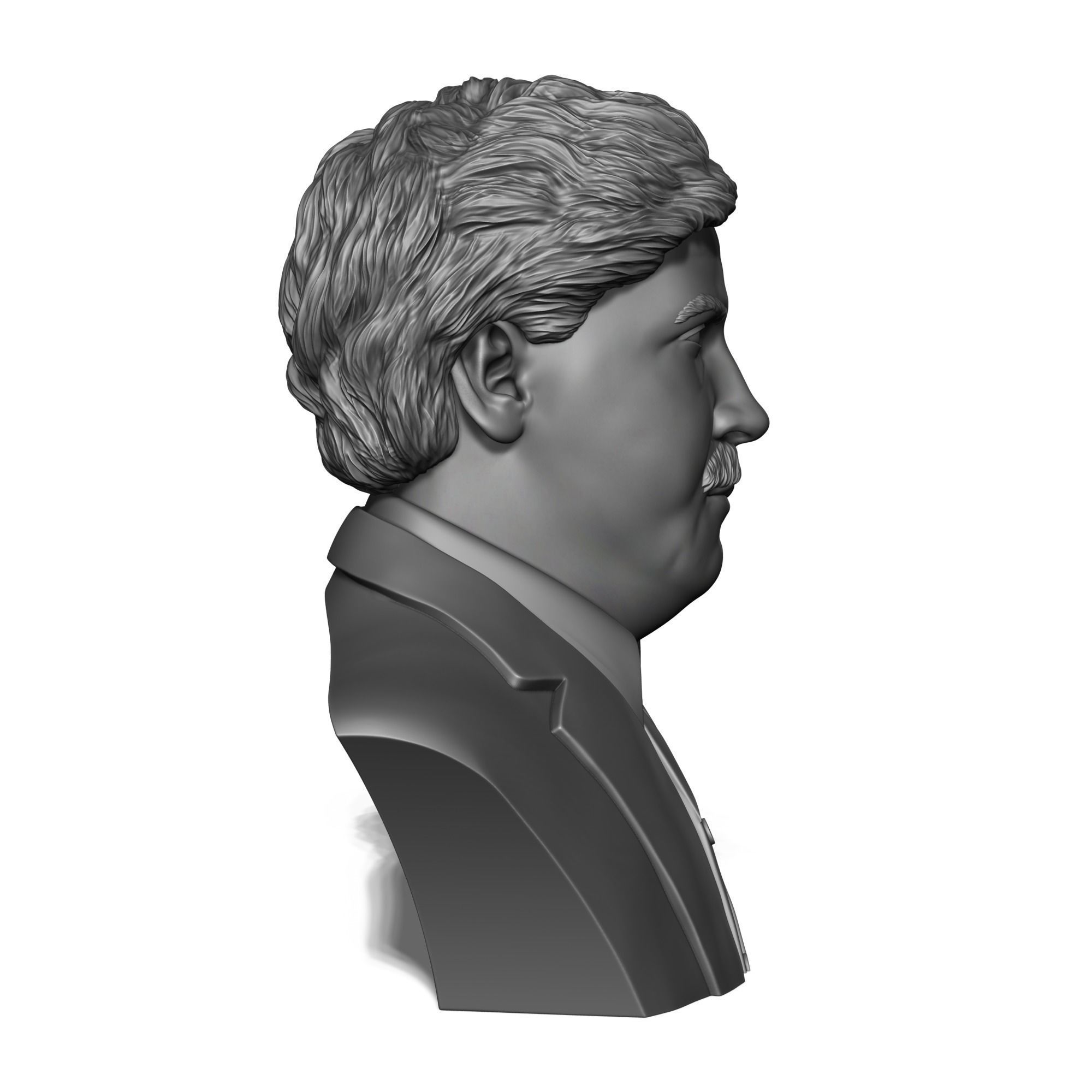 Escobar bust of man in suit 3D print model_3
