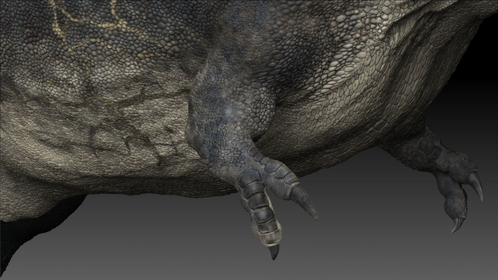 Dinosaur T Rex -Tyrannosaurus Rex Sue Sculpt Project 3D model_10