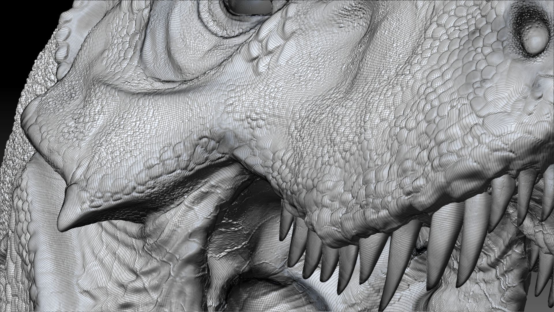Dinosaur T Rex -Tyrannosaurus Rex Sue Sculpt Project 3D model_20