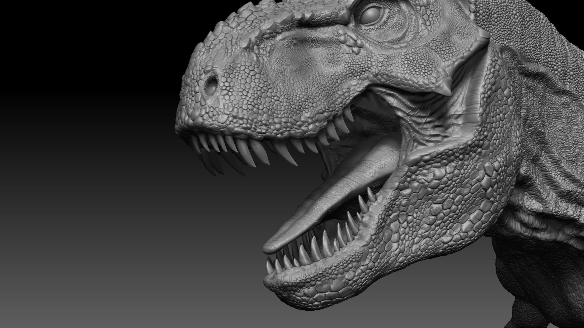 Dinosaur T Rex -Tyrannosaurus Rex Sue Sculpt Project 3D model_17